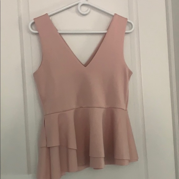 Pink peplum tank top - Picture 3 of 3